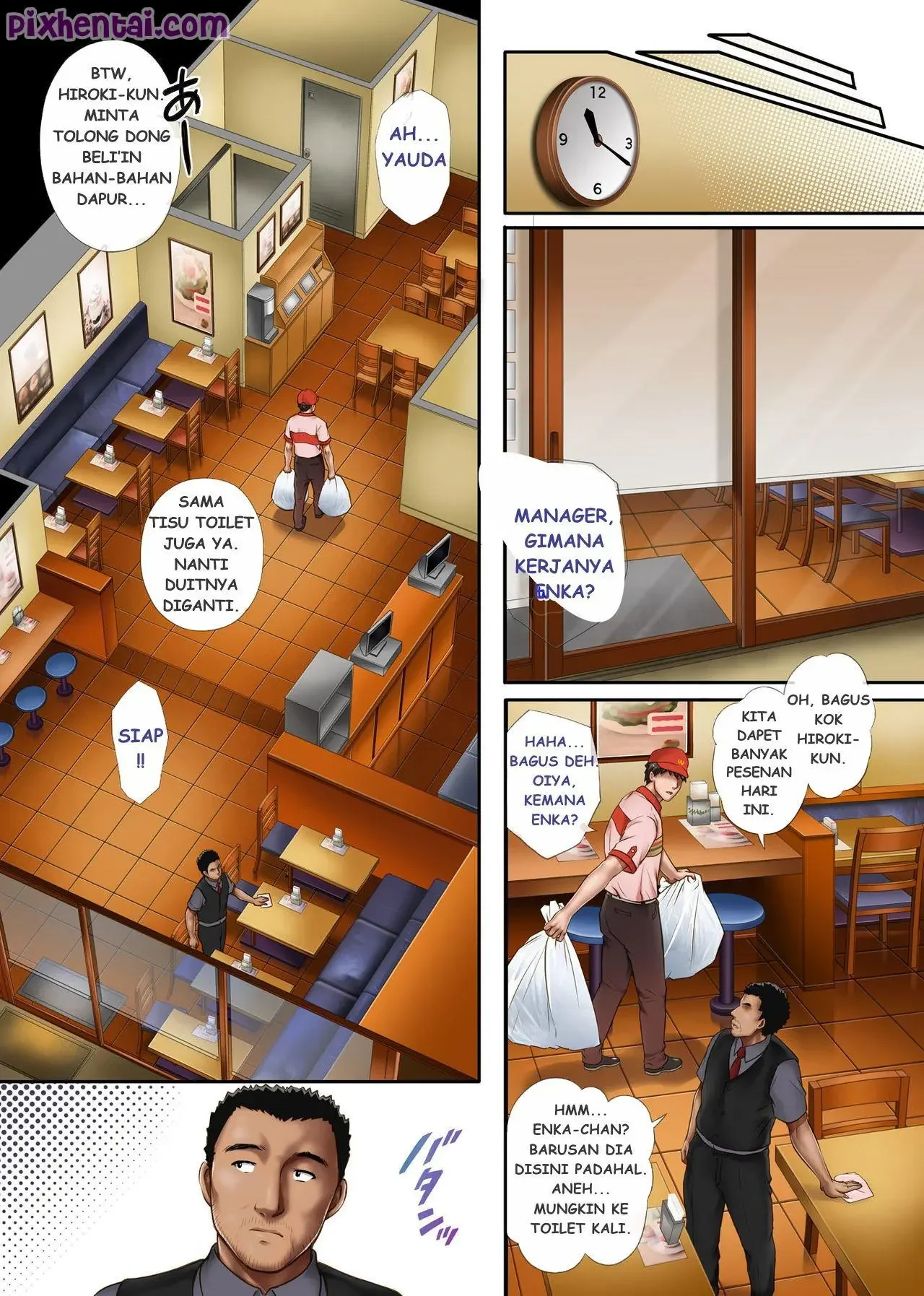 Pegawai Restoran Seksi dipaksa Mesum Bossnya - Halaman 10