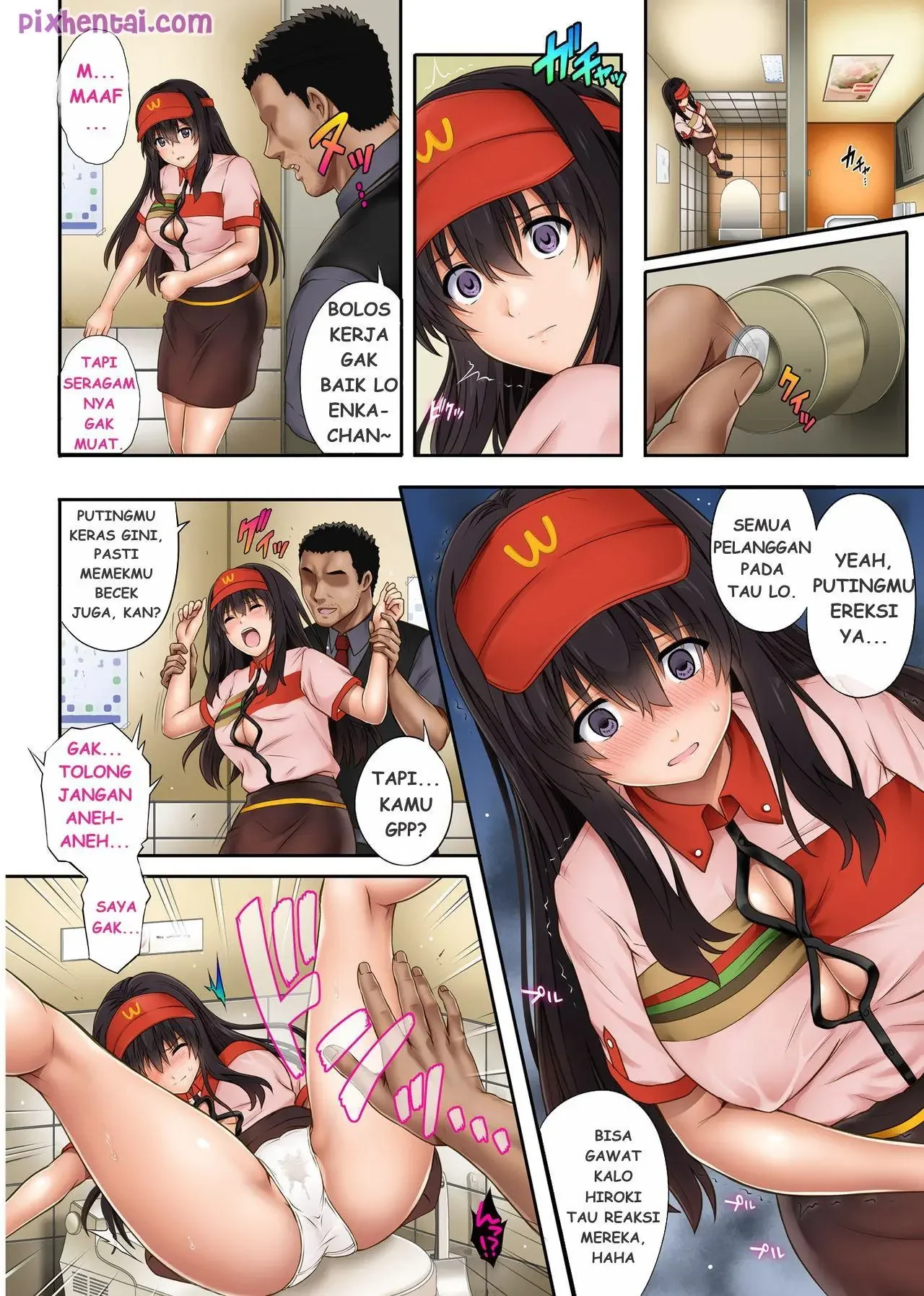 Pegawai Restoran Seksi dipaksa Mesum Bossnya - Halaman 11