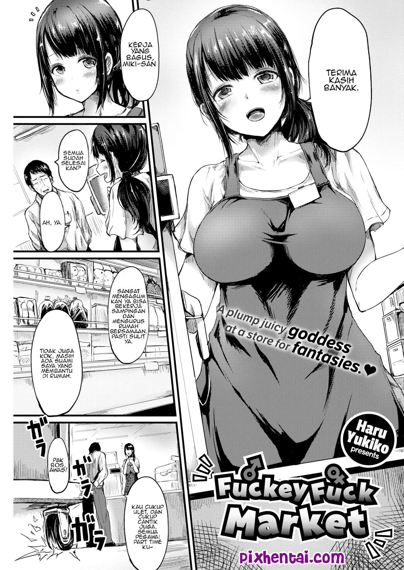 Pegawai Seksi Mesum di Toko – Fuckey Fuck Market - Halaman 1
