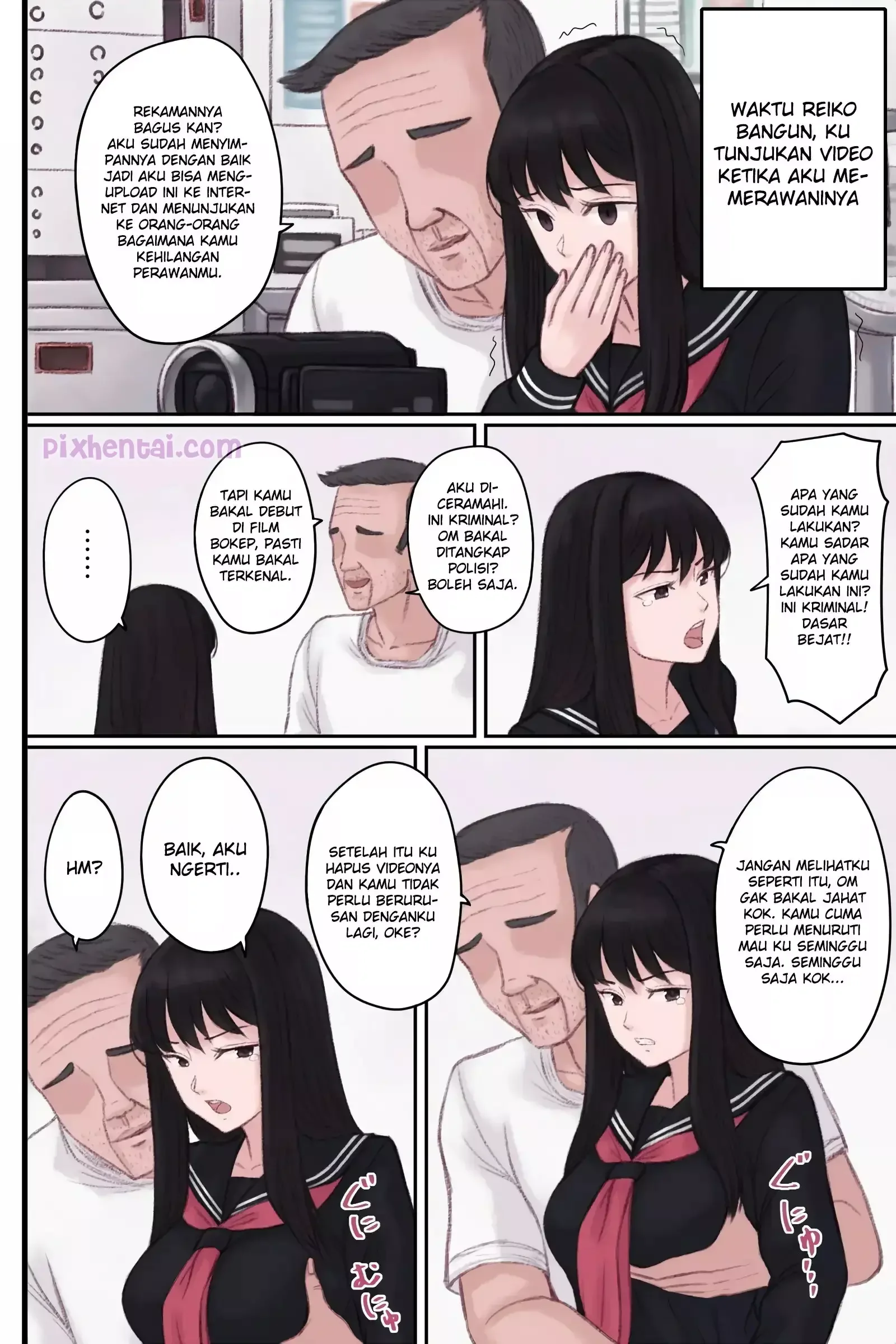 Petugas Kebersihan Sekolah Meniduri Siswi Perawan - Halaman 18