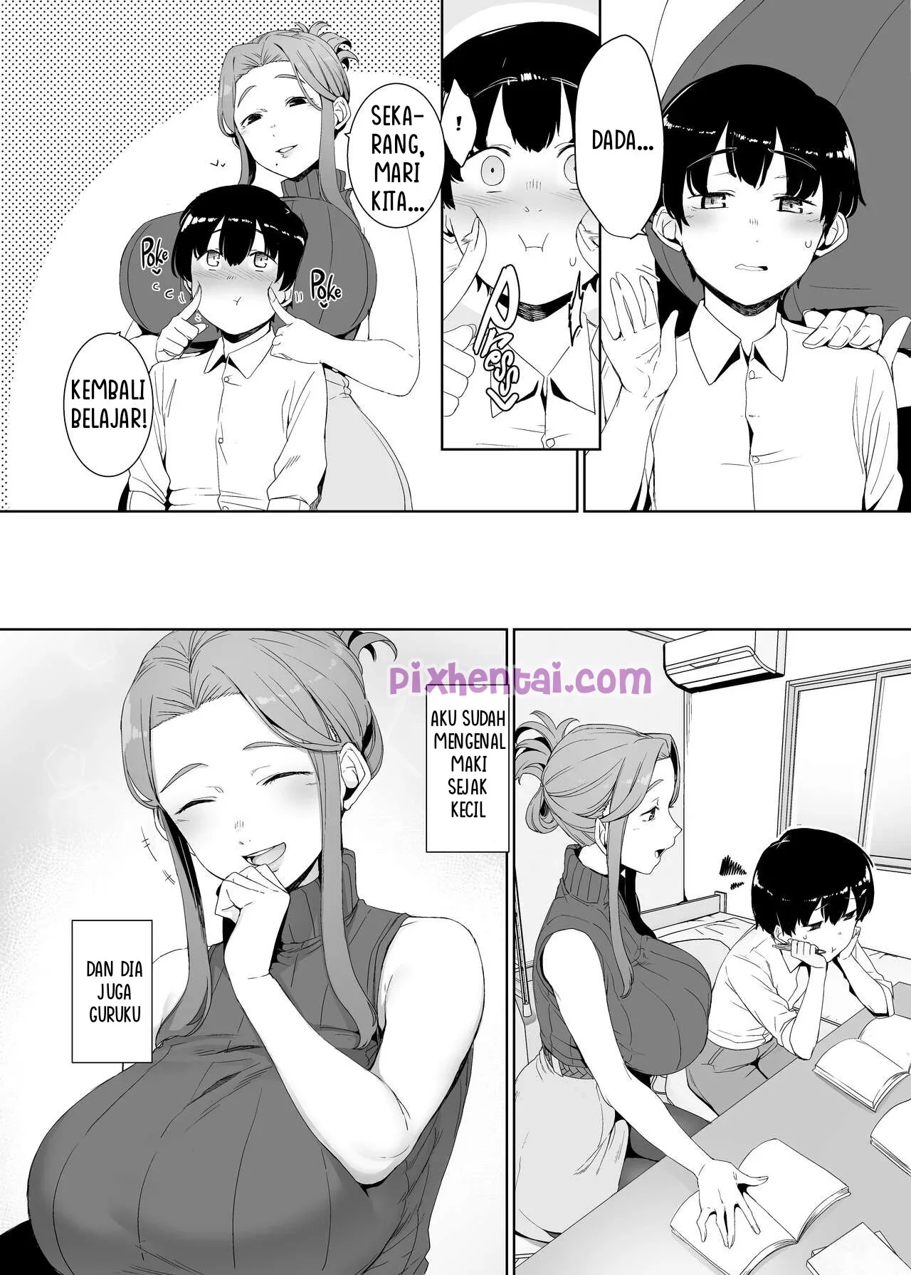 Rinraku no Susume : Giat Belajar karena Pengajar Oppainya Besar - Halaman 4