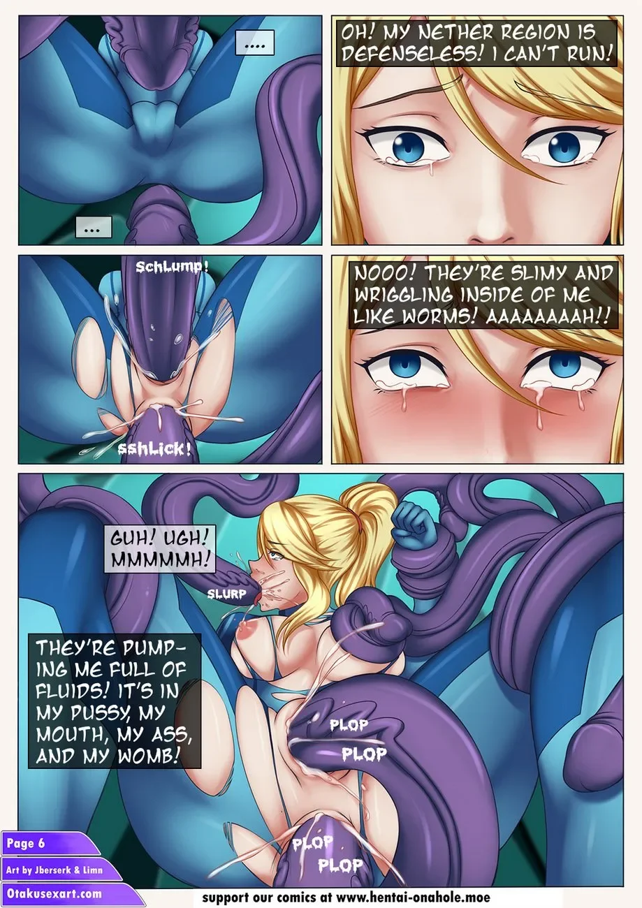 Samus Aran’s Alien Impregnation Creampie Fucktime - Halaman 7