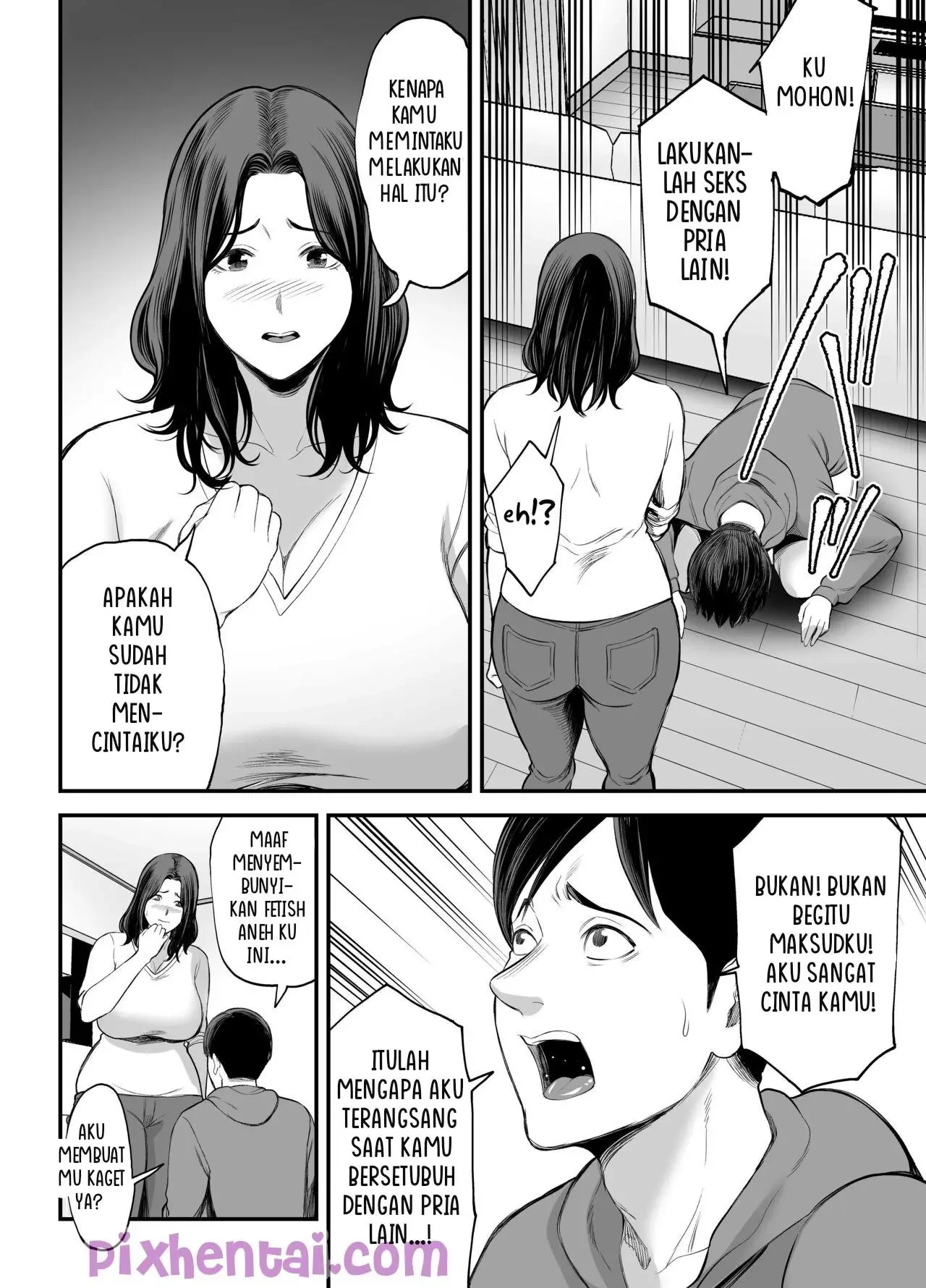 Seisozuma Netorase : Kupinjamkan Istriku untuk Dipakai Pria Lain - Halaman 14