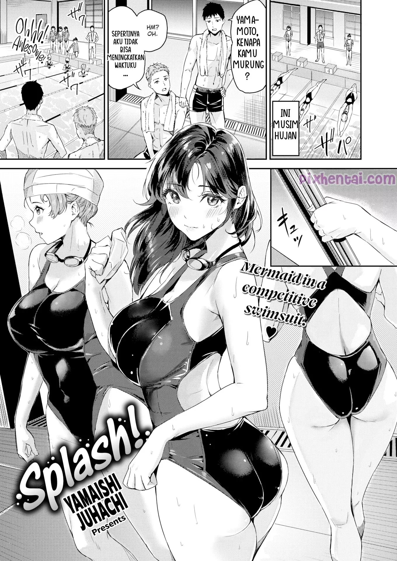 Splash! – Mermaid in a Competitive Swimsuit - Halaman 1