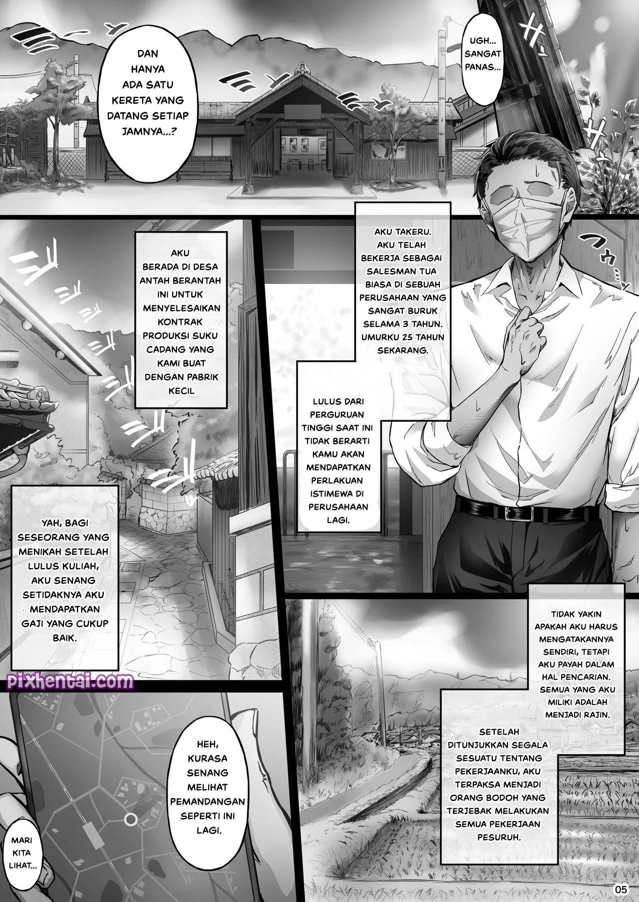 Sweltering Days C-ori01 : Menyewa Gadis Muda saat Perjalanan Bisnis ke Desa - Halaman 3