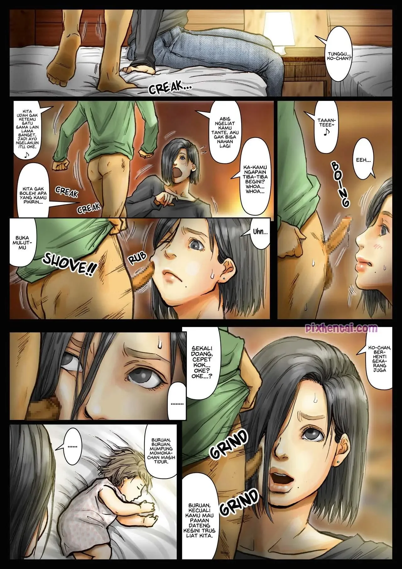 Tante Bohay Terpaksa Ngeseks dengan Keponakan yang Sangean - Halaman 8