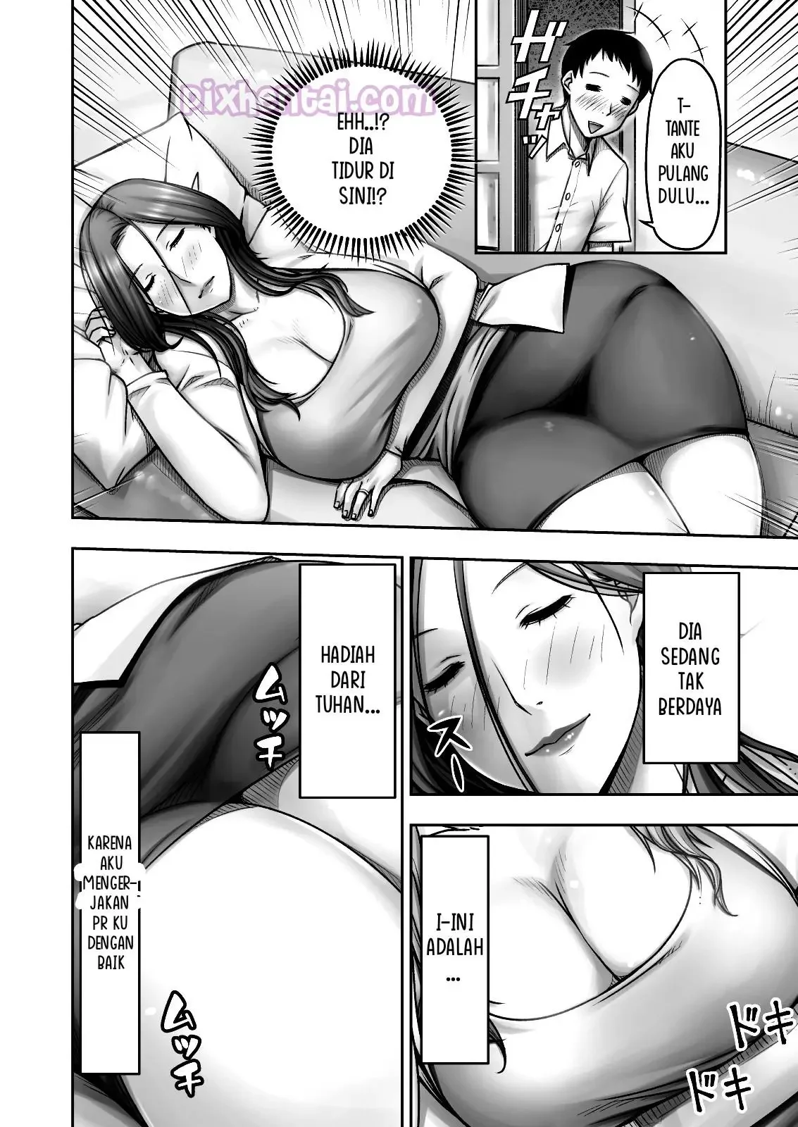 Tergoda Melihat Mamanya Teman yang sedang Tidur - Halaman 6