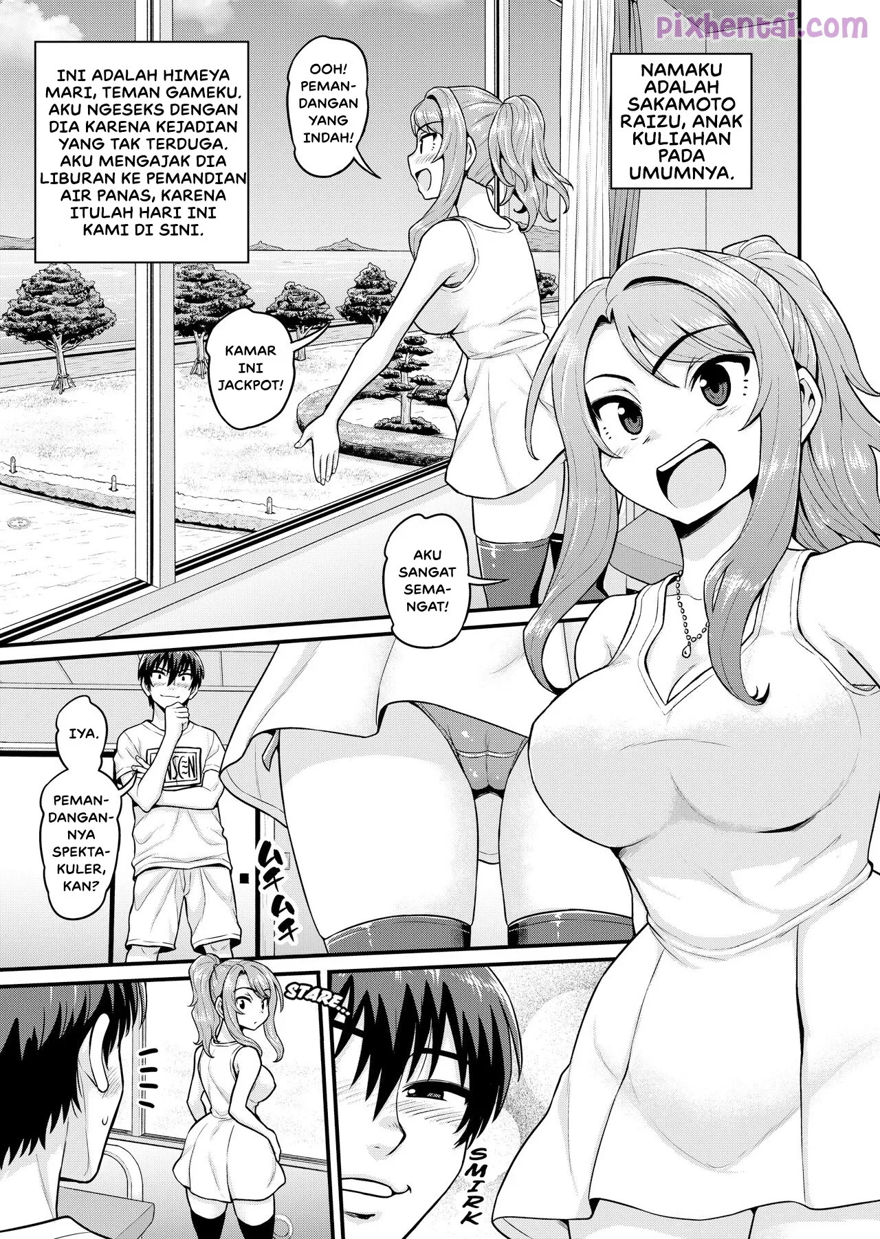 That Time I Smashed My Gamer Girl Friend on A Hot Spring Trip NTR version - Halaman 1