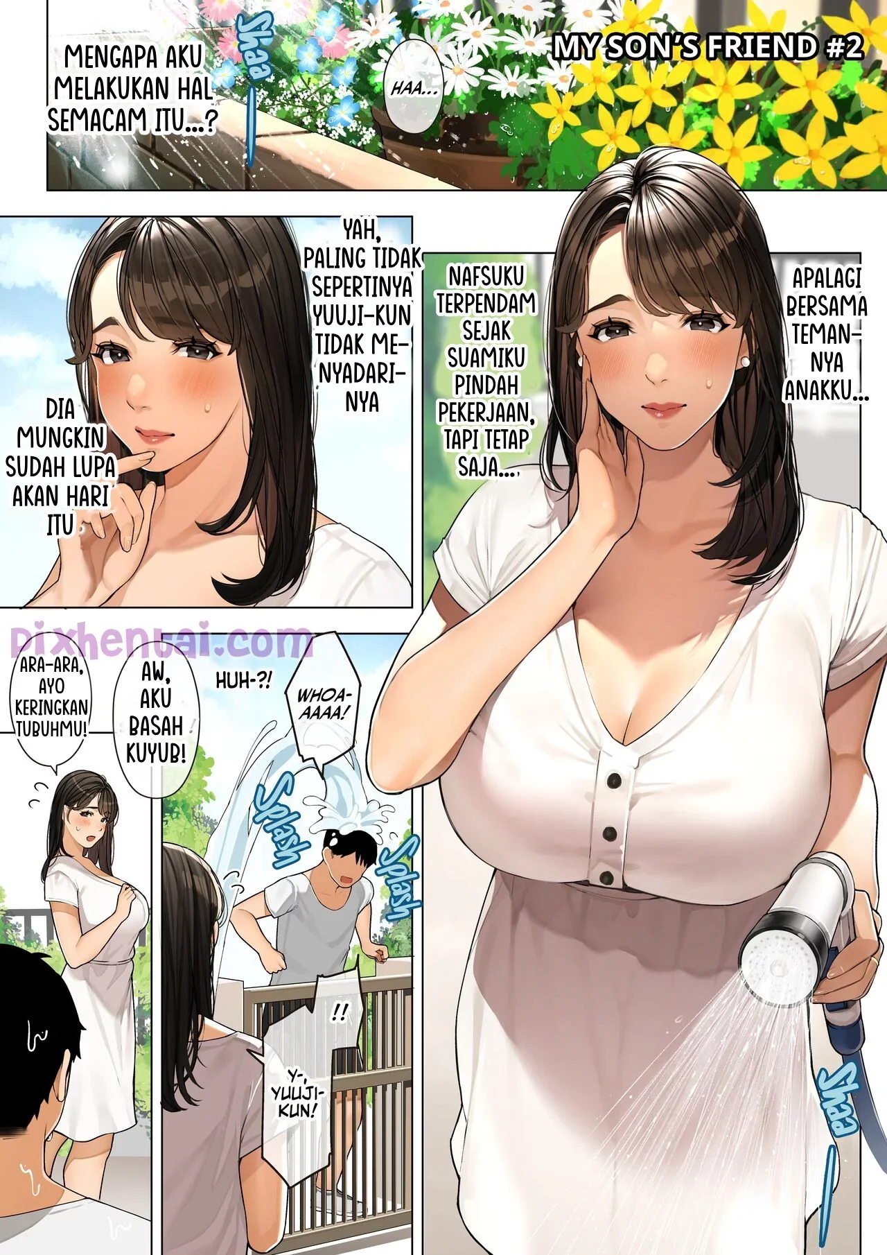 The Neighborhood Housewife “My Son’s Friend chapter 1–3” - Halaman 11