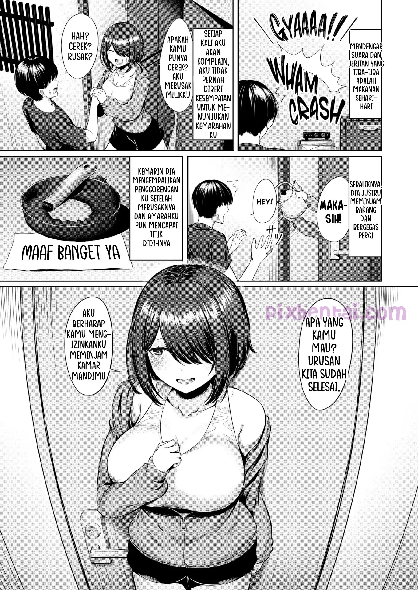 Troublemaker Next Door – Mengawasi Tetangga Imut saat Mandi - Halaman 3