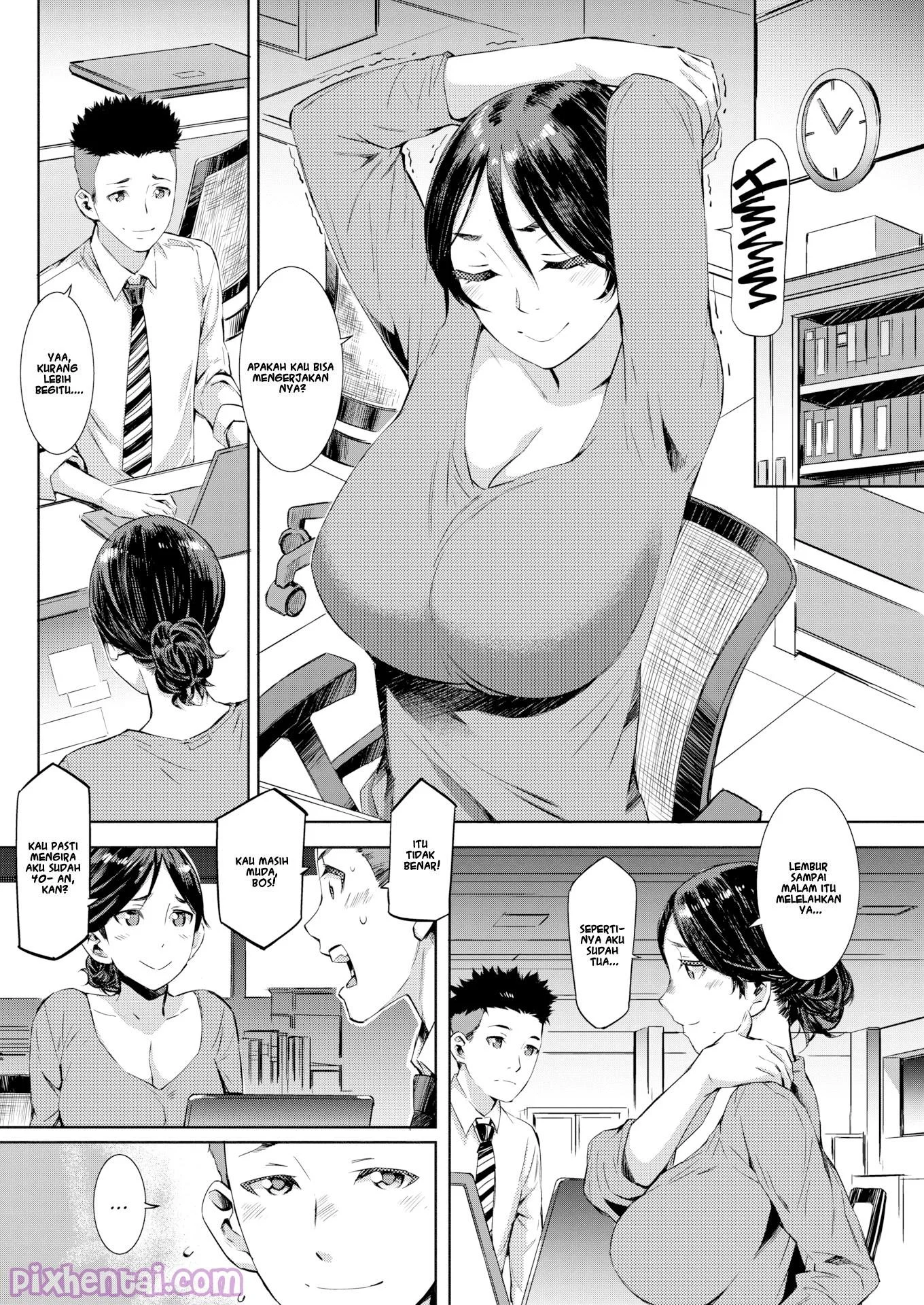 Working Overtime Together : Kerja Lembur bareng Bos Sexy - Halaman 2