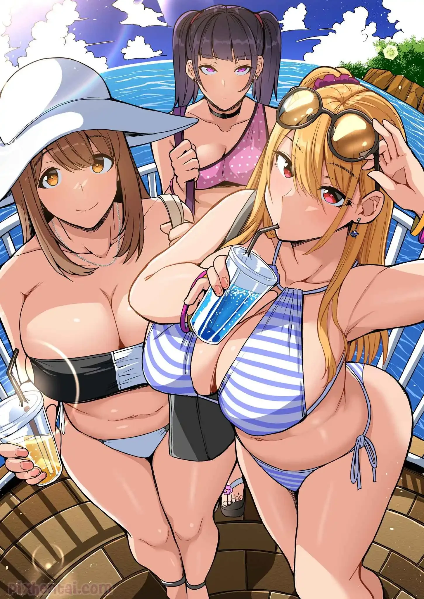Baca Komik Game Suki no Gal-tachi to Ore no Heya de Shitai Houdai 2 - Genre Blowjob, Doggy, Doujinshi, Sub Indo, Beach, Big Boobs, Bikini, Bondage, Glasses, Harem, Kimono, Outdoor, Paizuri, Swimsuit, Threesome, Toket Besar, Big Butt, Twintails Gratis di ErosVault