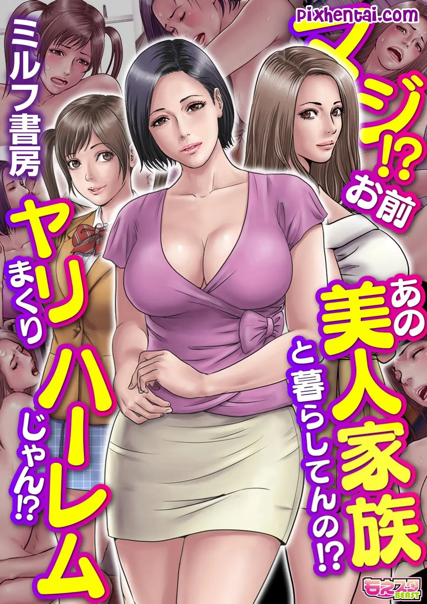 Harem Fuckfest with a House Full Of Hotties - Cover